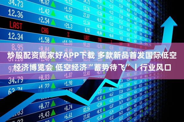 炒股配资哪家好APP下载 多款新品首发国际低空经济博览会 低空经济“蓄势待飞”丨行业风口
